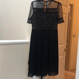 Endless Rose black organza/embellished dress M